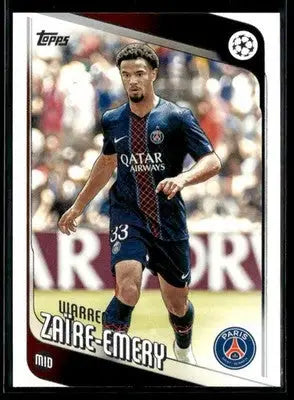 2025-26 Topps UEFA Club Comps Warren Zaïre-Emery #170 Paris Saint-Germain