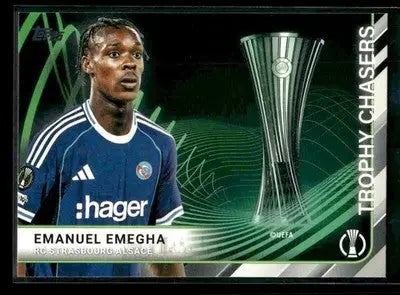 2025-26 Topps UEFA Club Emanuel Emegha #TC-21 Trophy Chasers RC Strasbourg - Soccer Card Single