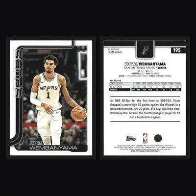 2025-26 Topps Victor Wembanyama #195 San Antonio Spurs - Basketball Card Single