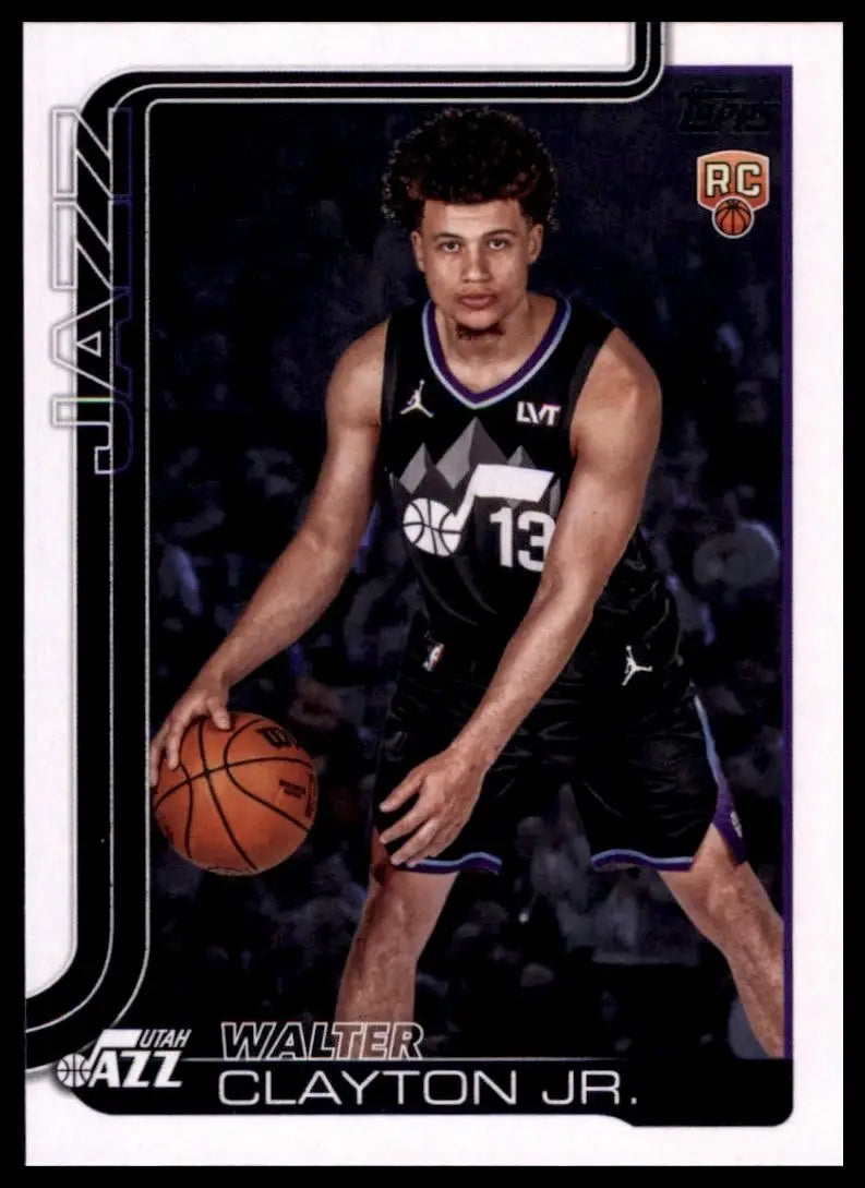 2025-26 Topps Walter Clayton Jr Rookie #218 Utah Jazz Basketball Card NBA Sports