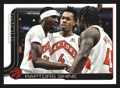 2025-26 Topps We The North Raptors Shine #276 Toronto Raptors Team Card - Basketball Card Single