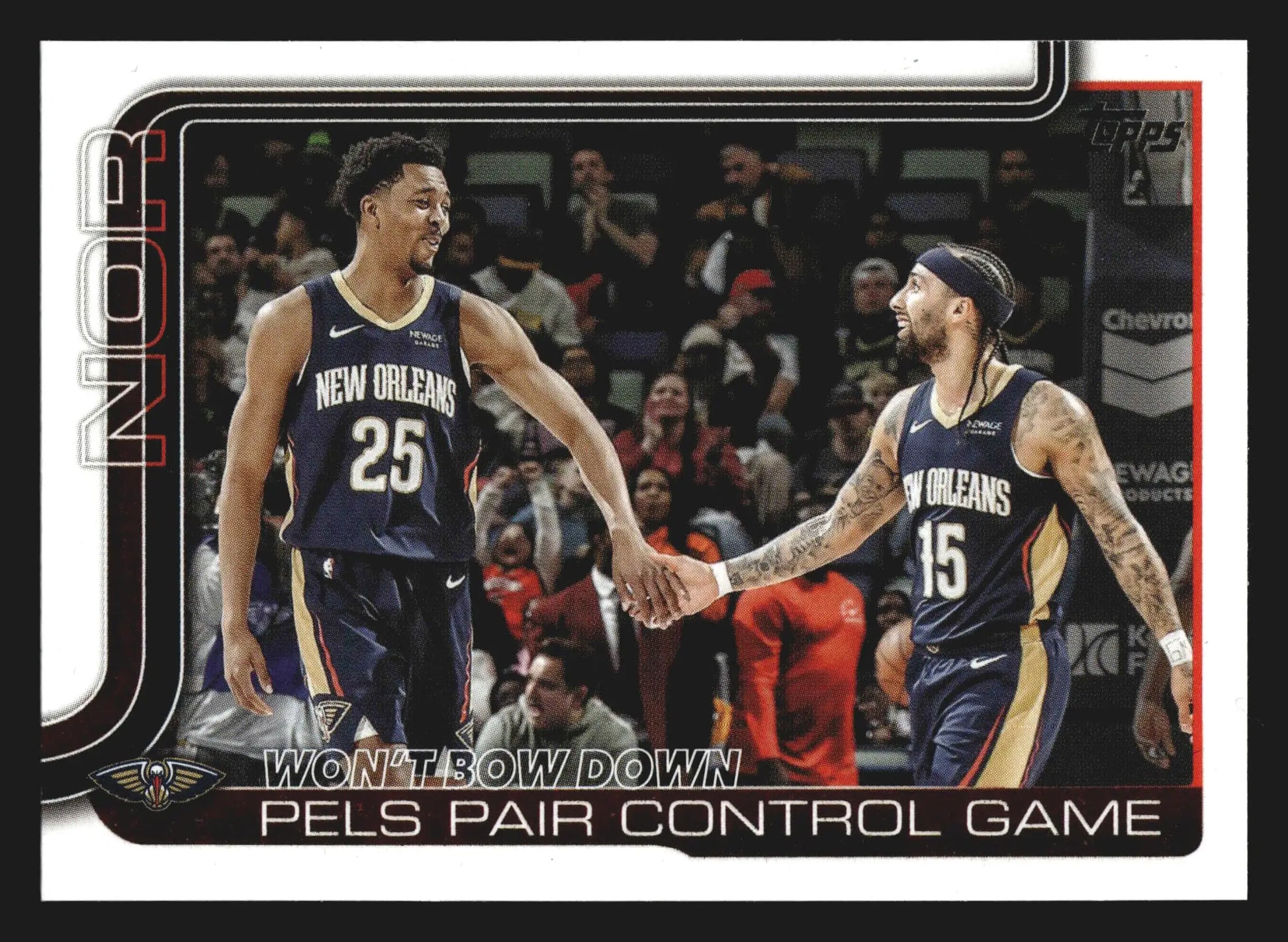 2025-26 Topps Won’t Bow Down Pels Pair Control Game #299 New Orleans Pelicans