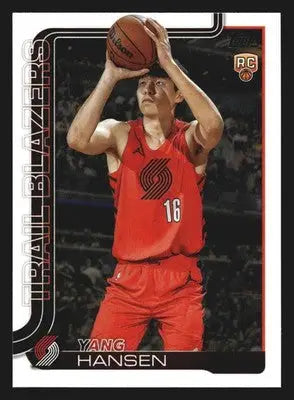 2025-26 Topps Yang Hansen #216 RC Portland Trail Blazers - Basketball Card Single