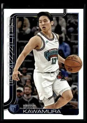 2025-26 Topps Yuki Kawamura #188 Base Memphis Grizzlies - Basketball Card Single