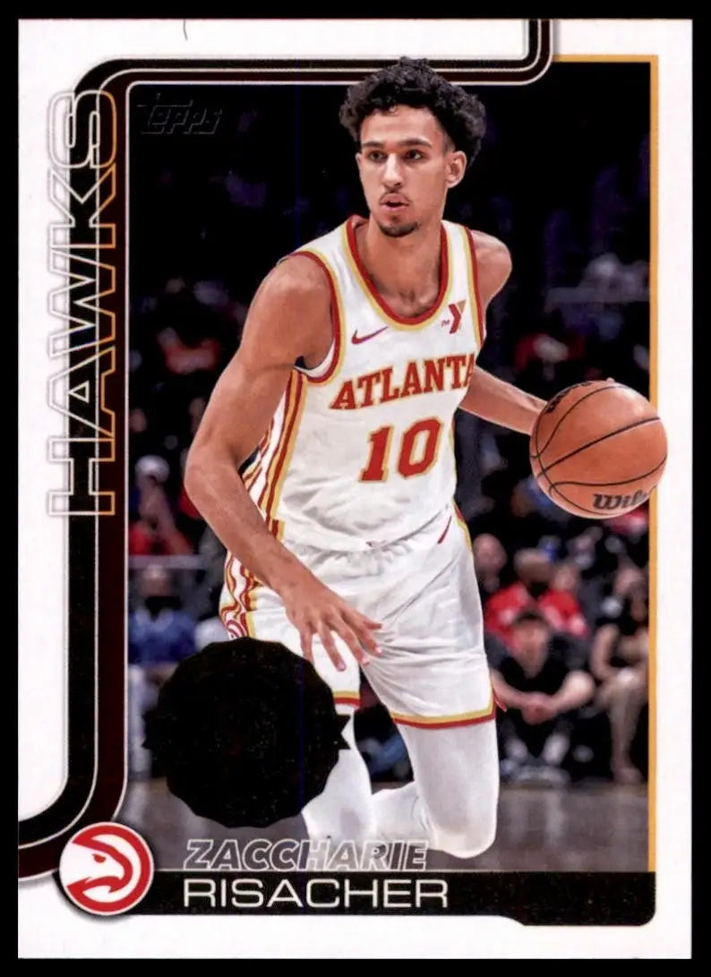 2025-26 Topps Zaccharie Risacher #62 Atlanta Hawks Basketball Card NBA Sports - Basketball Card Single
