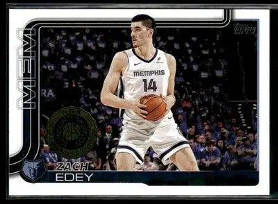2025-26 Topps Zach Edey #186 Base Memphis Grizzlies - Basketball Card Single