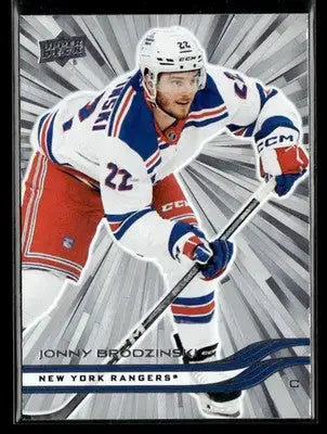 2025-26 Upper Deck #114 Jonny Brodzinski Outburst Silver - Hockey Card Single