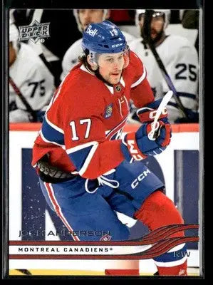 2025-26 Upper Deck #92 Josh Anderson - Hockey Card Single