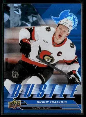 2025-26 Upper Deck #B-19 Brady Tkachuk Bustle - Hockey Card Single