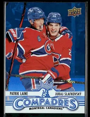 2025-26 Upper Deck #CM-8 Patrik Laine / Juraj Slafkovsky Compadres - Hockey Card Single