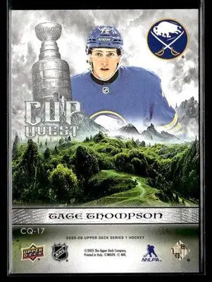 2025-26 Upper Deck #CQ-17 Tage Thompson Cup Quest - Hockey Card Single