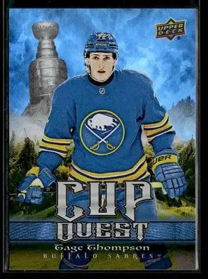 2025-26 Upper Deck #CQ-17 Tage Thompson Cup Quest - Hockey Card Single