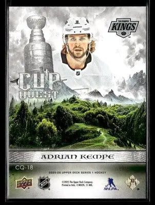 2025-26 Upper Deck #CQ-18 Adrian Kempe Cup Quest - Hockey Card Single