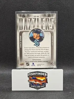 2025-26 Upper Deck Series 2 - Dazzlers Vince Dunn #DZ-94 Orange - Hockey Card Single