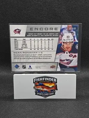 2025-26 Upper Deck Series 2 - Encore Sean Monahan #E-151 Blue Jackets - Hockey Card Single