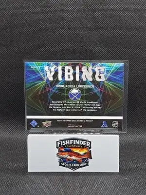 2025-26 Upper Deck Series 2 - Vibing Ukko-Pekka Luukkonen #VB-13 - Hockey Card Single