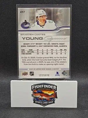 2025-26 Upper Deck Series 2 - Young Guns Braeden Cootes #497 (RC) - Hockey Card Single