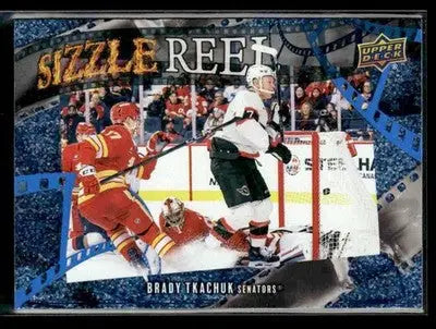 2025-26 Upper Deck #SR-7 Brady Tkachuk Sizzle Reel Speckle - Hockey Card Single