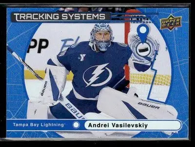 2025-26 Upper Deck #TS-14 Andrei Vasilevskiy Tracking Systems - Hockey Card Single