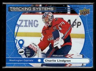 2025-26 Upper Deck #TS-27 Charlie Lindgren Tracking Systems - Hockey Card Single