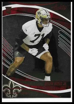 2025 Absolute #149 Kelvin Banks Jr. Red & Green Parallel RC New Orleans Saints