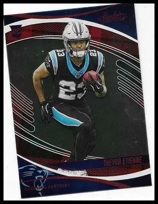 2025 Absolute #189 Trevor Etienne Blue Parallel RC Carolina Panthers