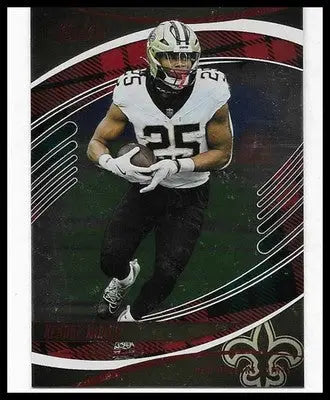 2025 Absolute #71 Kendre Miller Red & Green Parallel RC New Orleans Saints
