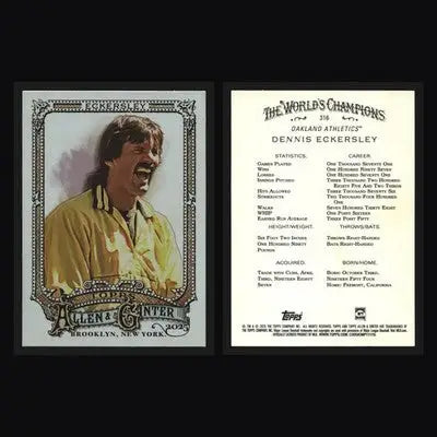 2025 Allen & Ginter #316 Dennis Eckersley Silver Portrait SP HOF - Baseball Card Single