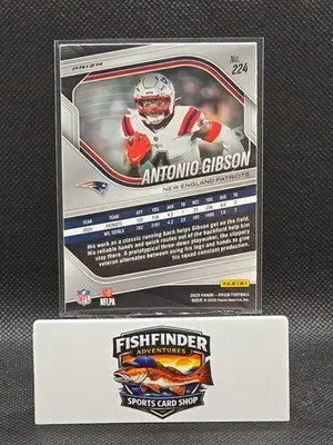 2025 Antonio Gibson Panini Football No Huddle Prizm #224 New England Patriots - Football Card Single