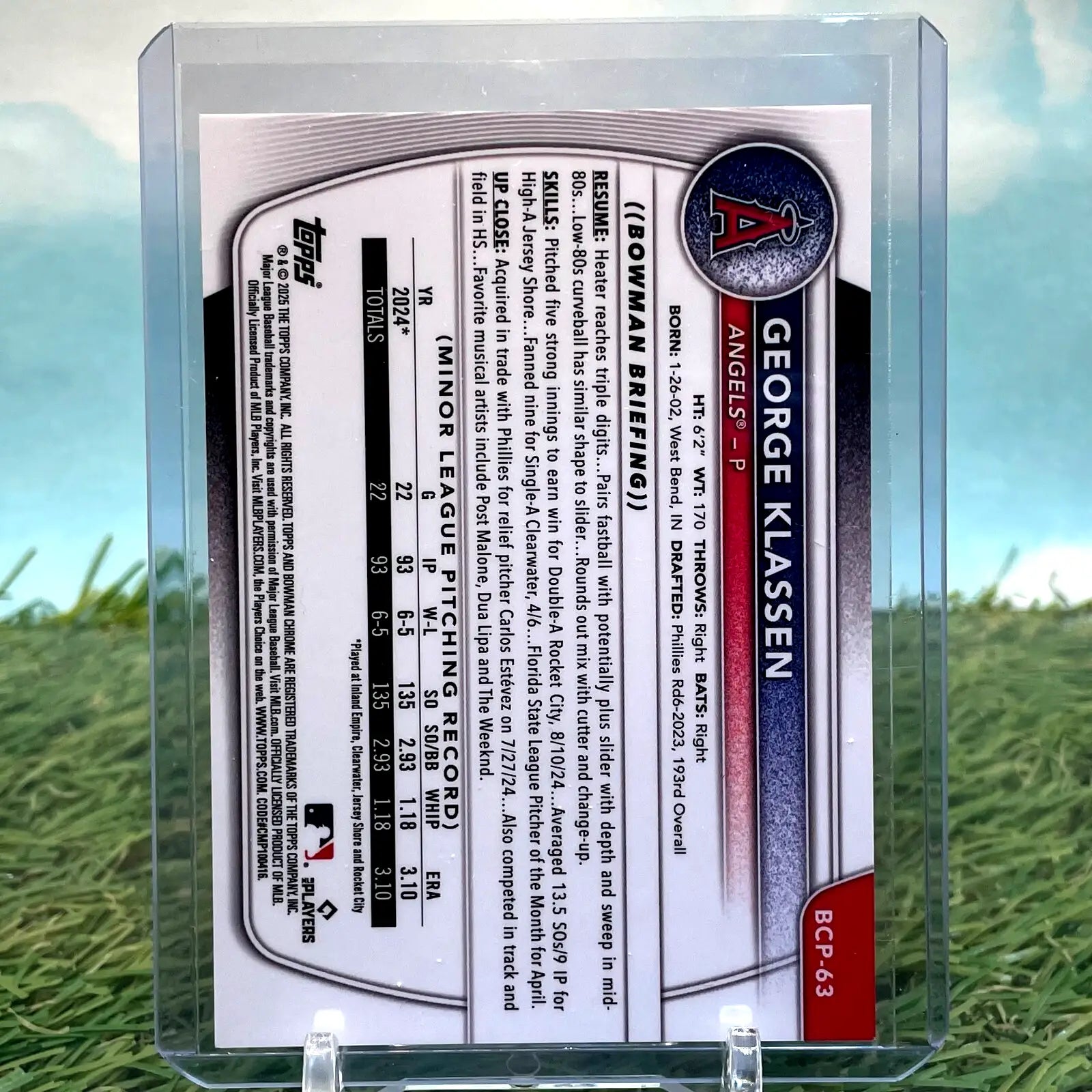 George Klassen Bowman 1st Chrome Aqua X Factor baseball card 2025 Bowman 1st