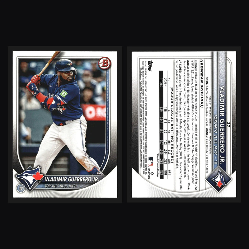 2025 Bowman #27 Vladimir Guerrero Jr Toronto Blue Jays