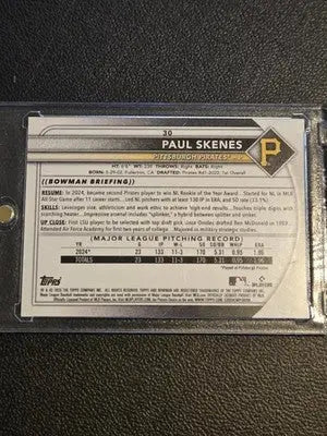 2025 Bowman #30 Paul Skenes - Baseball Card Single