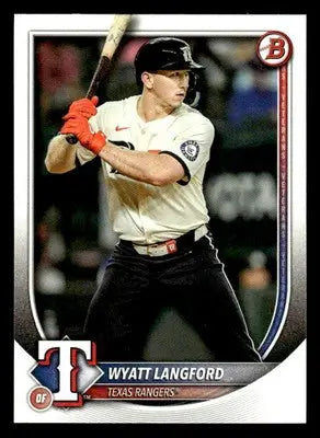 2025 Bowman #33 Wyatt Langford - Baseball Card Single