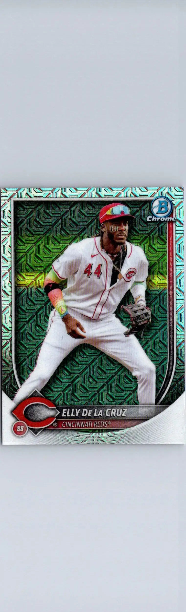 Elly De La Cruz 2025 Bowman #44 Mojo Refractor baseball card excellent condition