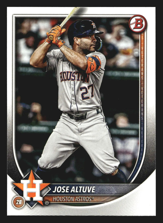 2025 Bowman #63 Jose Altuve Houston Astros - Baseball Card Single