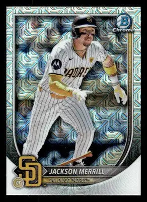 2025 Bowman #64 Jackson Merrill Mega Refractor - Baseball Card Single