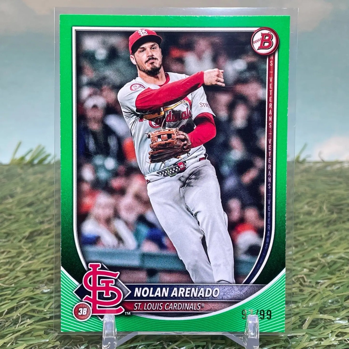 2025 Bowman #68 Nolan Arenado Green #/99 St Louis Cardinals - Baseball Card Single