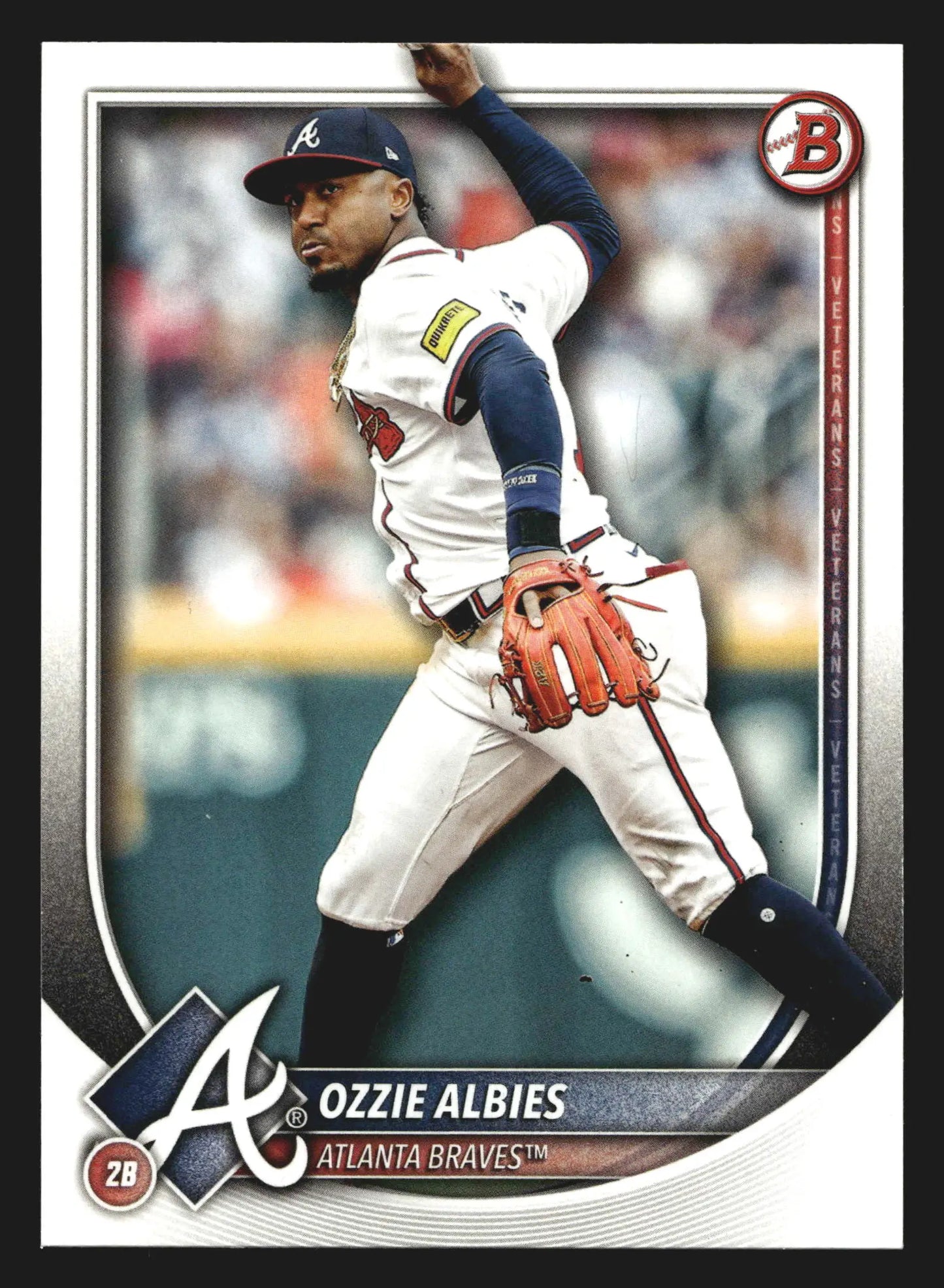 2025 Bowman #71 Ozzie Albies Atlanta Braves Veterans Paper Base