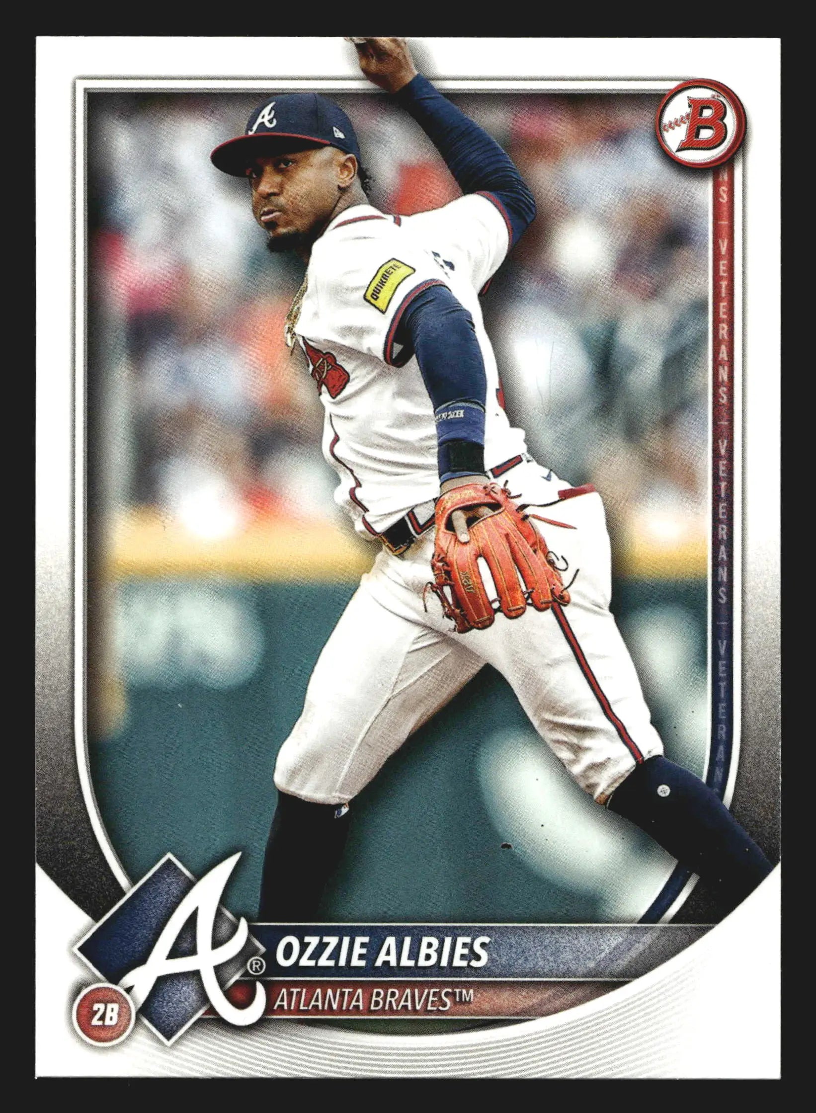 2025 Bowman #71 Ozzie Albies Atlanta Braves Veterans Paper Base