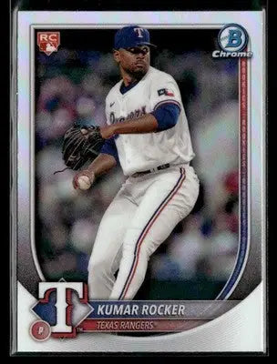 2025 Bowman #80 Kumar Rocker Bowman Chrome Red Rookie Logo - Baseball Card Single