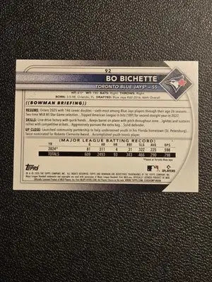 2025 Bowman #92 Bo Bichette - Baseball Card Single