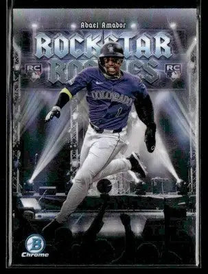2025 Bowman Adael Amador #RR-1 Rockstar Rookies Colorado Rockies
