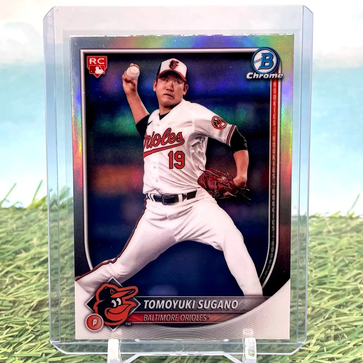 2025 Bowman Baseball Chrome Refractor Red Rookie RC Tomoyuki Sugano #41 SSP - Baseball Card Single