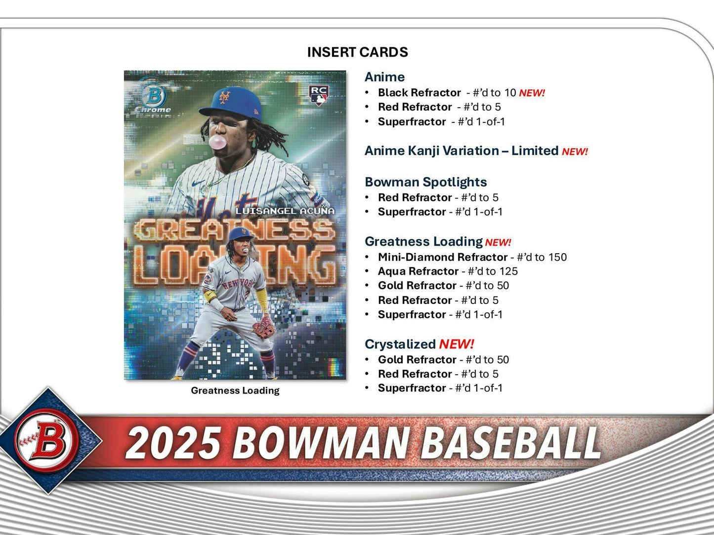 2025 Bowman Baseball Hobby Jumbo Box