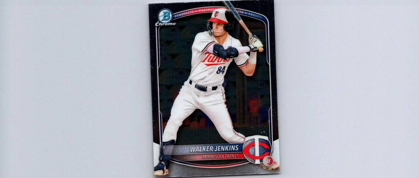 Walker Jenkins Chrome baseball card from 2025 Bowman Jenkins Chrome Prospects series