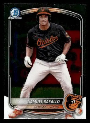 2025 Bowman #BCP-109 Samuel Basallo Chrome Prospects - Baseball Card Single