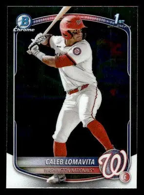2025 Bowman #BCP-120 Caleb Lomavita Chrome Prospects - Baseball Card Single