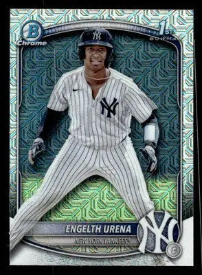 2025 Bowman #BCP-16 Engelth Urena Chrome Prospects Mega Refractor - Baseball Card Single