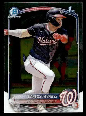 2025 Bowman #BCP-28 Carlos Tavares Chrome Prospects - Baseball Card Single