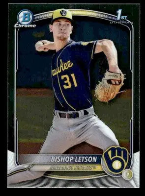 2025 Bowman #BCP-30 Bishop Letson Chrome Prospects - Baseball Card Single